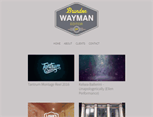 Tablet Screenshot of brandonwayman.com